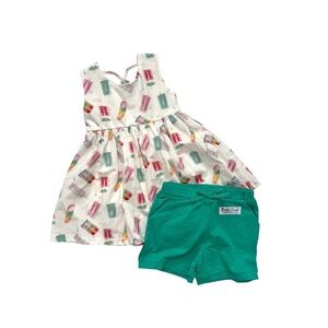 Bella & Omi Ice Pop Print Matching Set 4 NEW